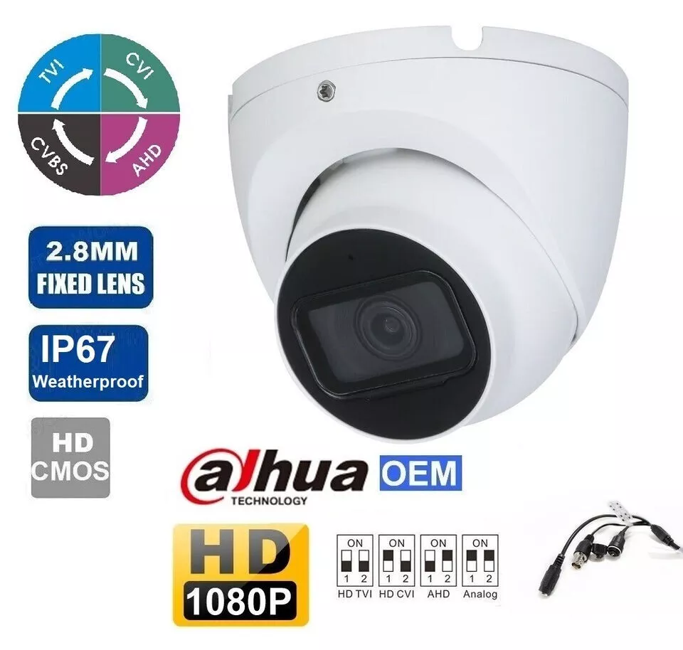 1080 AHD 2MP HD Analog Night Vision Wide Angle Dome Security Camera IR-CUT (image for) 1080 AHD 2MP HD Analog Night Vision Wide Angle Dome Security Camera IR-CUT